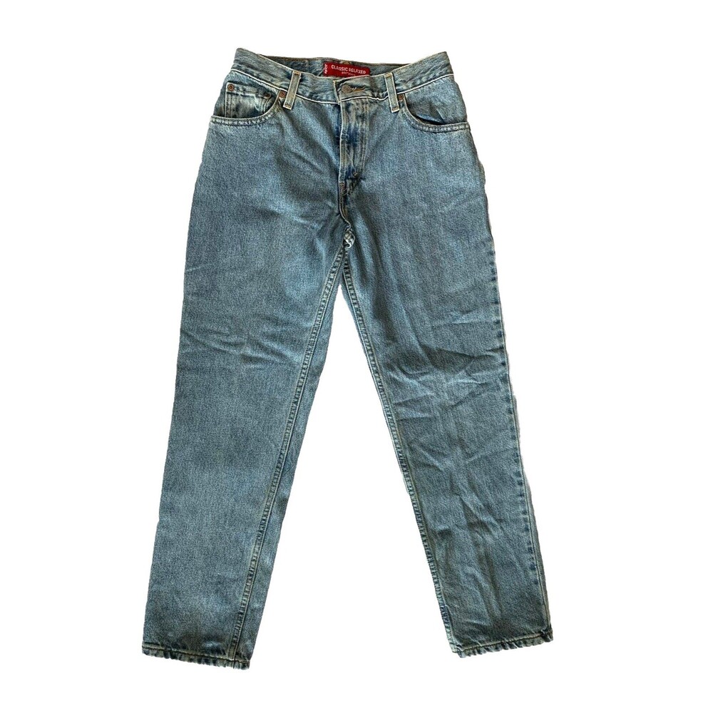 Y2K Levis 550 Tapered High Rise Classic Relaxed Jeans Women Size 6S 28" (READ)